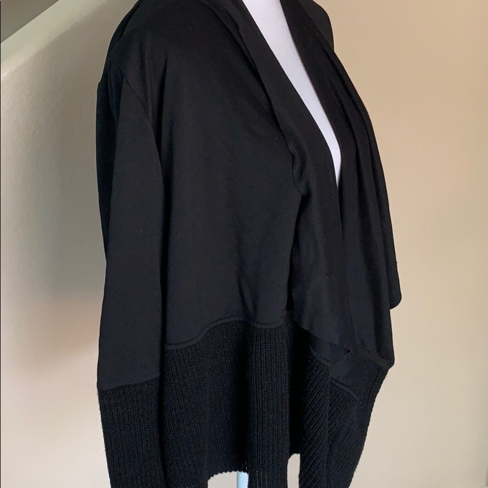 Zara mixed media shawl collar jacket - Picture 5 of 11